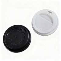 Couvre-gobelets jetables 80mm/90mm pour café à emporter – Couvercles en plastique PP/PS pour gobelets à café chauds/froids en papier ou en plastique
