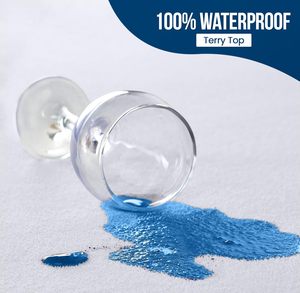 Ademende Getailleerde Stijl Premium Badstof Matrashoes 200 Gsm Waterdichte Matrasbeschermer Met Rekbare Zakken - Product Image 3