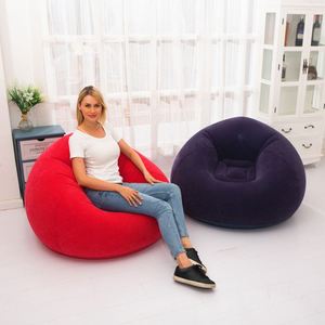 Canapés gonflables confortables en PVC floqué de haute qualité pour salon, fauteuils gonflables, canapés gonflables en gros - Product Image 1