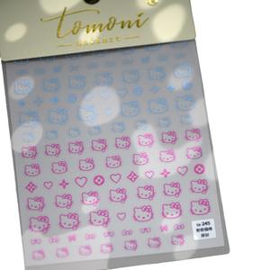Cross-Border Xiaohongshu 3D Nail Stickers Dedo medio <span class=keywords><strong>Hello</strong></span> <span class=keywords><strong>Kitty</strong></span> Cat KT Style Thin Tough Hot Girl Ins Design - Product Image 1