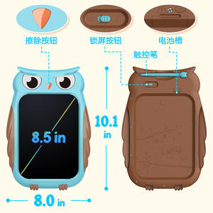 Mini tablette d'écriture d'art éducatif Tablette de <span class=keywords><strong>dessin</strong></span> effaçable de 8.5 pouces Tableau d'écriture numérique en forme d'animal Jouets éducatifs - Product Image 6