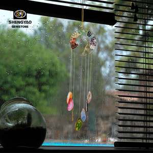 Cloche à vent en agate naturelle <span class=keywords><strong>de</strong></span> style Ins, <span class=keywords><strong>attrape</strong></span>-rêve en cristal, carillon à vent d'<span class=keywords><strong>arbre</strong></span> <span class=keywords><strong>de</strong></span> <span class=keywords><strong>vie</strong></span> pour la décoration <span class=keywords><strong>de</strong></span> la maison - Product Image 2