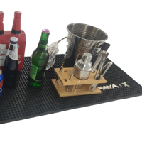 Vente directe d'usine tapis de vaisselle de cuisine écologique tapis de nourriture pour animaux de compagnie tapis de café réutilisable antidérapant tapis de Silicone isolé