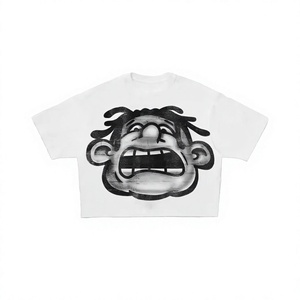 Camiseta Oversize de Algodón 100% de 240g, Estilo Casual, Hombros Caídos, Diseño con Serigrafía Frontal - Product Image 2