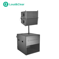Enceinte Line Array en contreplaqué de 18 pouces, 1600W RMS, passive et active, pour concerts en plein air, scène, DJ