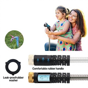 Tuyau d'arrosage flexible en acier inoxydable avec plusieurs buses de pulvérisation pour l'utilisation en jardin - Product Image 2