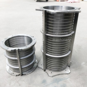 Công Nghiệp Thép Không Gỉ Đục Lỗ Kim Loại Lưới Quay Nêm Dây Trommel Trống Sàng Màn Hình Cho Vàng Khai Thác Mỏ Lọc Chất Lỏng - Product Image 5