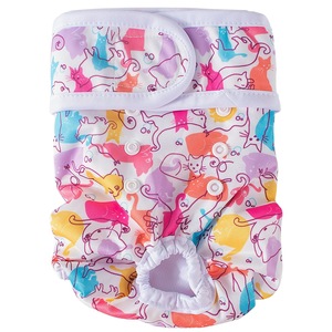Couches lavables pour chiennes Couches réutilisables de qualité supérieure pour toutou Couches absorbantes pour l'<span class=keywords><strong>incontinence</strong></span> des animaux de compagnie avec boutons-pression réglables - Product Image 6