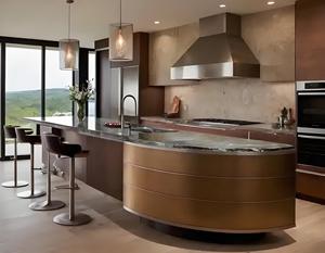 Armarios de cocina personalizados con Isla para la construcción de viviendas, armarios de cocina con cajones de cierre suave - Product Image 4