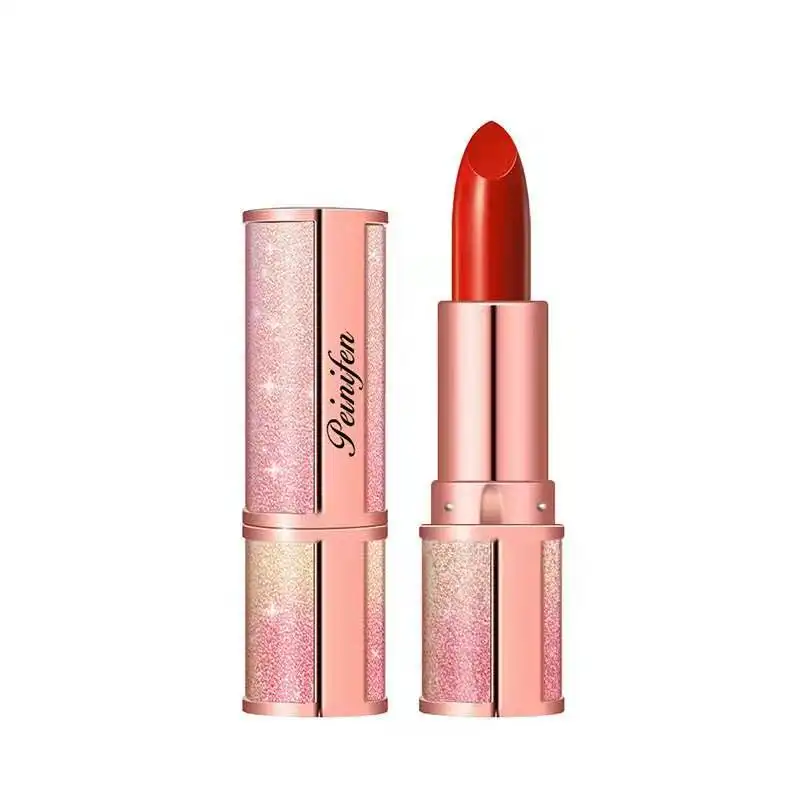 OEM Cosmétique Marque Privée Rouge À Lèvres Coloré Frais Brillant Cosmétique Rouge À Lèvres Mat Bas quantité minimale de commande Étoile Vegan Crayon LOGO Privé MSDS