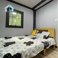 Maison conteneur extensible de luxe de haute qualité sur mesure de 20 pieds, 3 chambres, design moderne, panneau sandwich en acier, bureau/appartement/villa