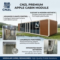 Nouvelle conception de cabane Apple, cabane mobile moderne de haute qualité, personnalisée, avec cuisine, maison préfabriquée en conteneur