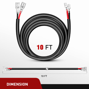 <b>Led</b> <b>Light</b> Strip Extension <b>Wire</b> Harness 10 Ft 12 V For Retrofit Upgrade Universal Fit - Product Image 3
