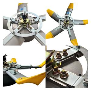 Bền Hợp kim nhôm lưỡi 7-24ft quạt trần với 52 vòng/phút tốc độ yên tĩnh tiếng ồn cho công nghiệp sử dụng - Product Image 2