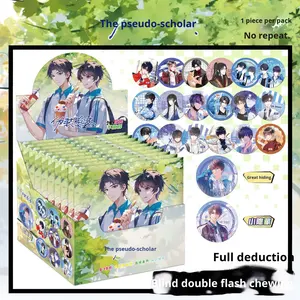 Badge en métal en gros, boîte mystère, 75 mm, double flash, à tirer, broche Song Yuqi Tianguan Genshin Impact - Product Image 6