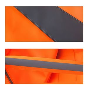 جورب رياح برتقالي عاكس للمطار، جورب رياح خارجي برتقالي مقاوم للتمزق مع أحزمة عاكسة، جورب رياح للمطار - Product Image 6