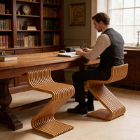 Tabouret de bar paramétrique moderne en bois sur mesure, chaises hautes durables pour la maison, la cuisine, la salle à manger, le comptoir de pub, mobilier de bar commercial