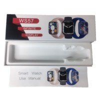Smartwatch super 2.0 polegadas série 7, smartwatch à prova d' água ip68 ws57, relógio inteligente com assistente de voz, dispositivo vestível