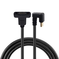 Pour montage sur panneau U forme Angle 20Gbps USB C mâle à femelle câble d'extension USB3.2