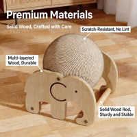 Promo! Bola Sisal Modern Lucu Tahan Aus, Papan Cakar Pengasah, Bola Garukan Kucing, Mainan Kucing, Kemasan Karton