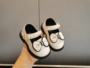 Chaussures de fête pour bébé fille, semelle souple, bout carré, chaussures de princesse, 0-3 ans - Product Image 3