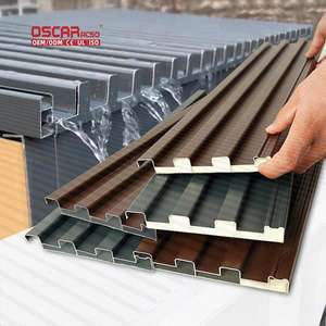 Panneaux de toiture isolants en aluminium résistants à la chaleur, imperméables et ignifuges, idéaux pour les maisons, les bureaux et les bâtiments - Product Image 1