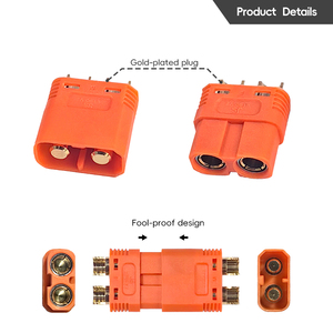 Conectores de bala, macho, hembra, chapados en oro con carcasa de funda para RC Drone, avión, Lipo, accesorios para cargador de batería - Product Image 5