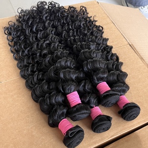 Hot Selling <strong>Deep</strong> <strong>Wave</strong> Virgin Hair Bundle Cuticle Aligned Raw Hair Weave Remy 100% Virgin Human Hair <strong>Extensions</strong> Vietnam Stock - Product Image 2