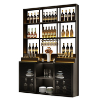 Haute qualité personnalisé moderne Bar cave à vin Volume stockage buffet verre coin armoire Table d'appoint meubles de salon