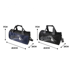 Bolsa de lona de gimnasio de gran capacidad personalizada al por mayor, bolsa de hombro portátil resistente al agua con cremallera para viajes, deportes, almacenamiento de comestibles - Product Image 6