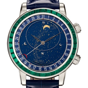 นาฬิกาธุรกิจหรูคุณภาพสูงของฟอยฟีลิปส์ ระบบกลไกอัตโนมัติ ตัวเรือนสแตนเลส สายหนัง สีเขียวมรกต - Product Image 1