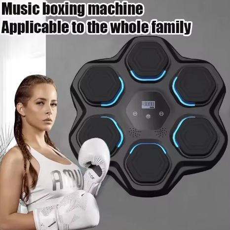 Macchina da boxe Smart Macchina da boxe con effetto di illuminazione a LED, attrezzatura da allenamento per bambini portatile, bersaglio da parete per boxe musicale Bluetooth per esercizi a casa (di Macchina da boxe Smart Macchina da boxe con effetto di illuminazione a LED, attrezzatura da allenamento per bambini portatile, bersaglio da parete per boxe musicale Bluetooth per esercizi a casa (di