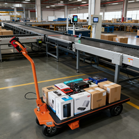 Chariot à Plateforme en Acier Électrique Nenkeen avec 4 Roues pour Utilisation Industrielle Personnalisation OEM