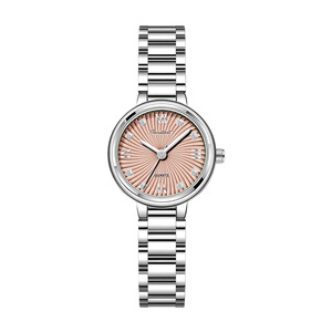 Reloj de cuarzo elegante para mujer, correa de acero inoxidable, esfera redonda, reloj de pulsera informal a la moda con diseño de números romanos - Product Image 4