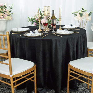 Nappe personnalisée en taffetas 100% polyester, velours durable avec une sensation fraîche, pour la maison, l'extérieur, les mariages, les fêtes, motif rond - Product Image 4