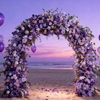 Composition florale réaliste en soie artificielle pour arche de fleurs, toile de fond pour mariages et événements, vente directe usine, nouveau style