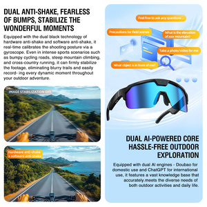 Gafas Inteligentes Q01 con IA para Deportes, con Certificación CE, FCC y RoHS, para Ciclismo y Pesca, Fotos de 30MP, Grabación de Video de 8MP, Gafas con Traducción - Product Image 5