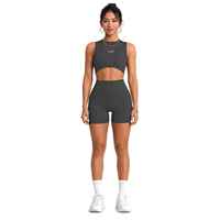 Ensemble deux pièces personnalisé XL : short de yoga uni et débardeur – Tenue d'entraînement anti-transpiration, écologique et antibactérienne en Spandex/Nylon