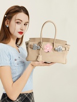 Sac fourre-tout tendance en cuir véritable de luxe platine 2026 pour femme, grande capacité, style urbain