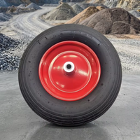 Pneu pneumatique 10X3.50-4 avec roue en PU et jante en acier, roulement à billes à gorge profonde, taille personnalisée, longue durée de vie, disponible en OEM