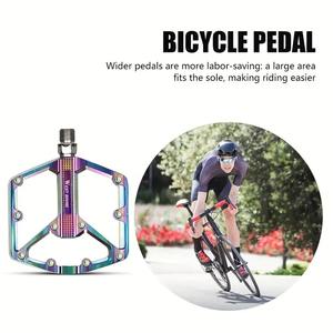 Pedales de Bicicleta Ultraligeros de Aleación de Aluminio con Rodamientos Antideslizantes y Suaves para Bicicletas de Carretera y Montaña en Colores Modernos y Vibrantes - Product Image 3