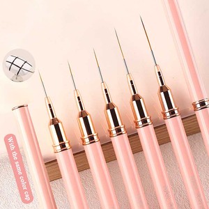 Pinceau à ongles en nylon extra long 7mm 9mm 11mm 15mm 20mm pour nail art, gel, French manucure, détails, liner, rayures et lignes fines - Product Image 2
