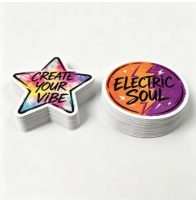 Impresión Personalizada, Vinilo Resistente a los Rayos UV, Adhesivo Impermeable y Duradero, PVC Resistente a la Intemperie, Adhesivos Autoadhesivos con Logotipo Troquelado, Etiquetas Personalizadas