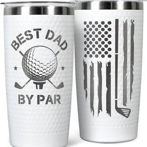 Tazza Termica da Viaggio 20oz con Stampa Mazze da Golf, Doppia Parete in Acciaio Inox, Personalizzabile, Regalo per Golfisti - Product Image 6