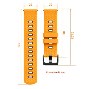 Correa de Repuesto de Silicona Deportiva Lionorm de 22 mm para Reloj <span class=keywords><strong>SUUNTO</strong></span> 9, Correa para Hombre y Mujer - Product Image 5