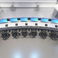 Console de travail pour salle de contrôle industrielle, poste de travail pour opérateur de diffusion CCTV