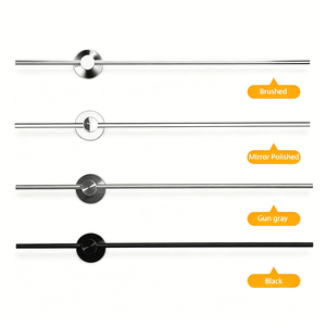 Portasciugamani e <span class=keywords><strong>Porta</strong></span> Ciabatte da Parete Moderno in <span class=keywords><strong>Acciaio</strong></span> Inox 304 Spazzolato Senza Foratura per <span class=keywords><strong>Bagno</strong></span> - Product Image 6
