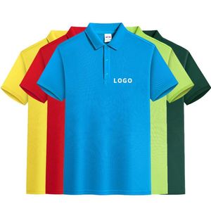 เสื้อโปโลคุณภาพสูงราคาประหยัดสำหรับธุรกิจ  ปักลายได้  ผ้าโพลีเอสเตอร์  เสื้อโปโลผู้ชายแบบเรียบ  เสื้อกอล์ฟ - Product Image 1