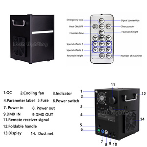 900W DMX Cool White/Black Wunder kerze Fernbedienung Spezial effekt Feuerwerk Cold Spark Machine für Party Wedding Club - Product Image 2