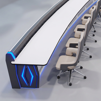Console de contrôle opérateur, poste de travail de dispatching, console de contrôle industrielle, mobilier de salle de contrôle CCTV, bureau de console de diffusion